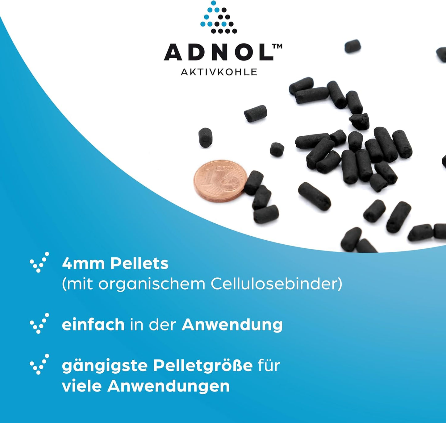 Aktivkohle Pellets für Luftreinigung, Ctc30 20 Liter