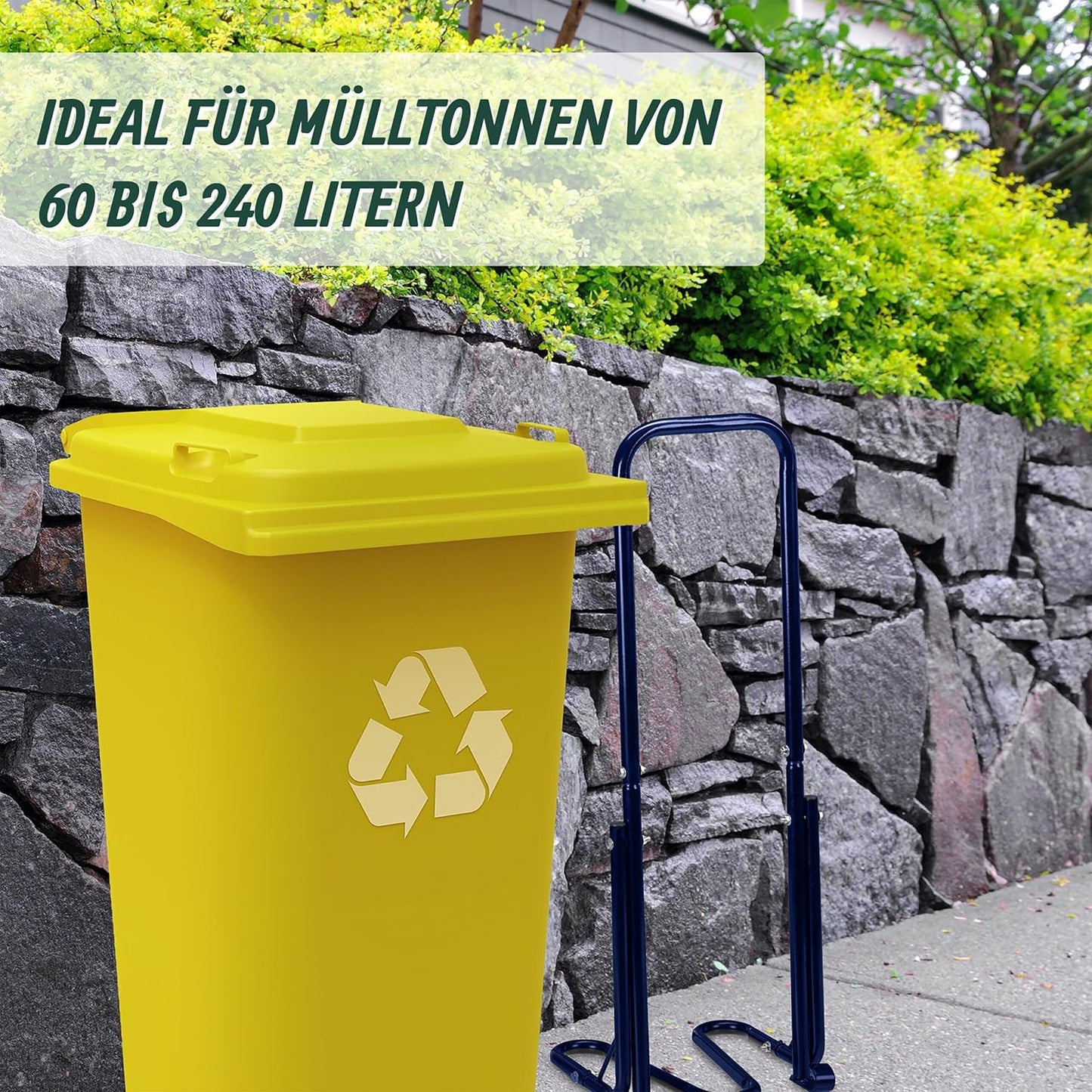 Manuelle Müllpresse für Mülltonnen