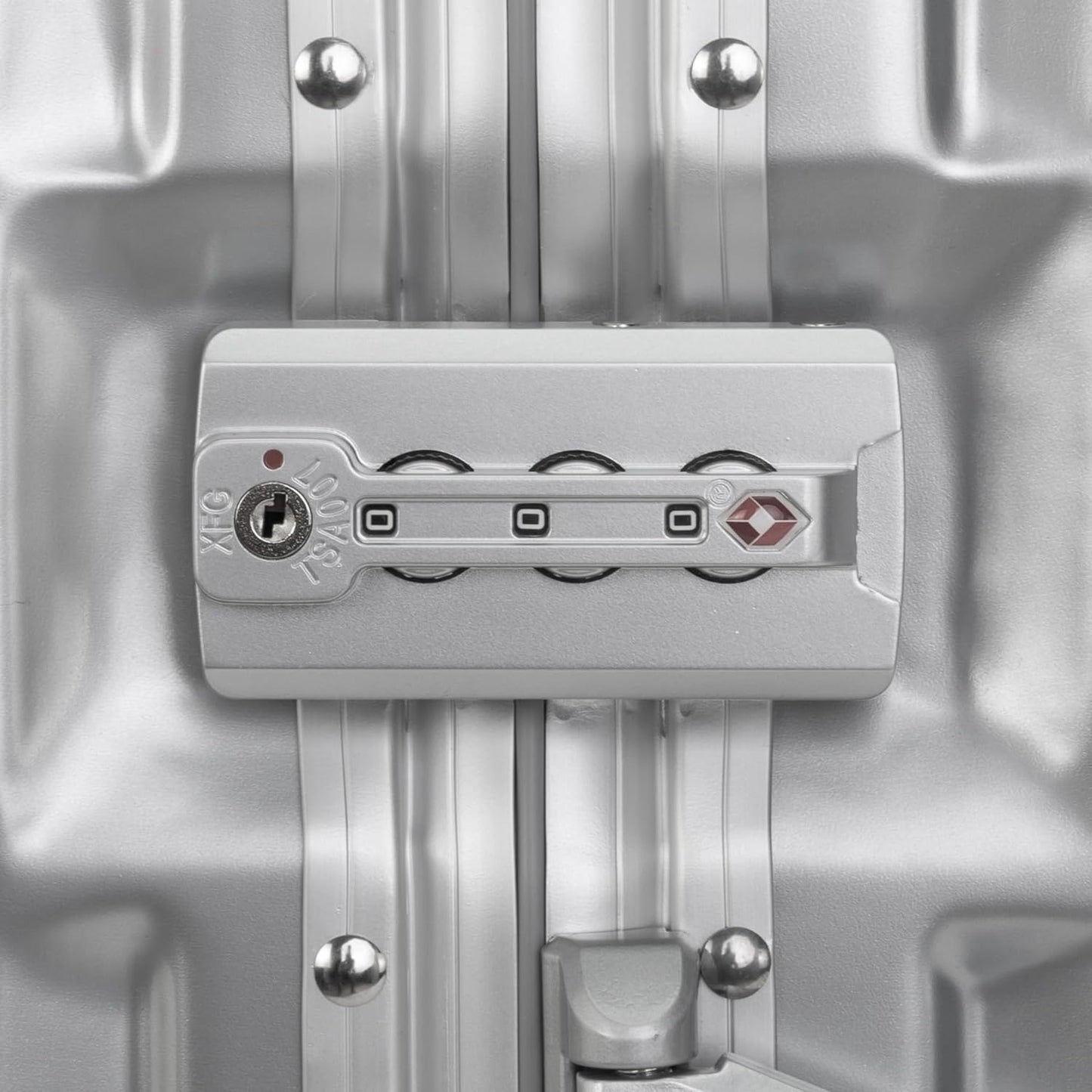 Kofferset mit Aluminium-Rahmen (2-teilig), Silber Koffer-Set (S+M)
