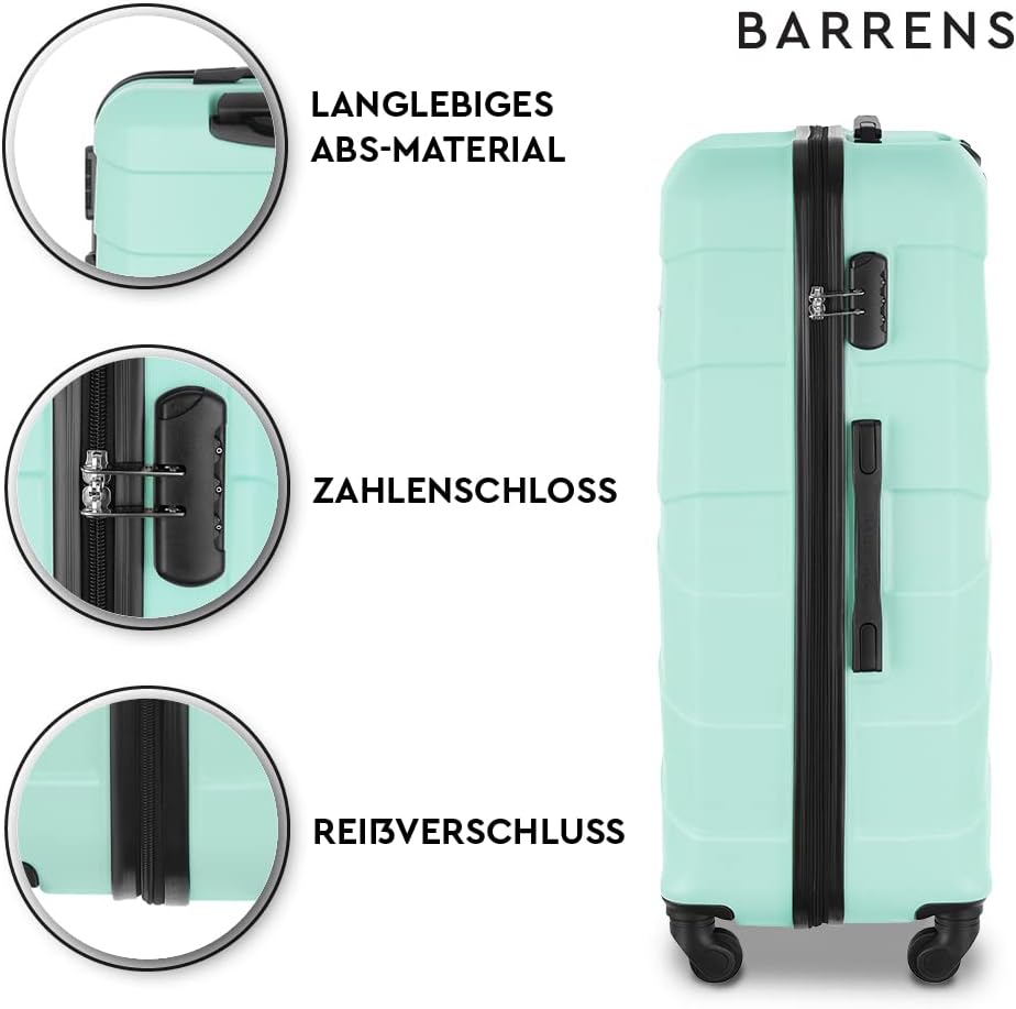 Hartschalenkoffer mit Zahlenschloss, gross - XL / Minze