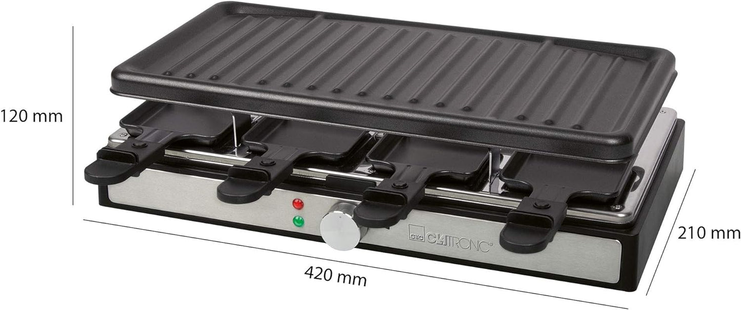 RG 3757, Raclette für 8 Personen mit Grillplatte