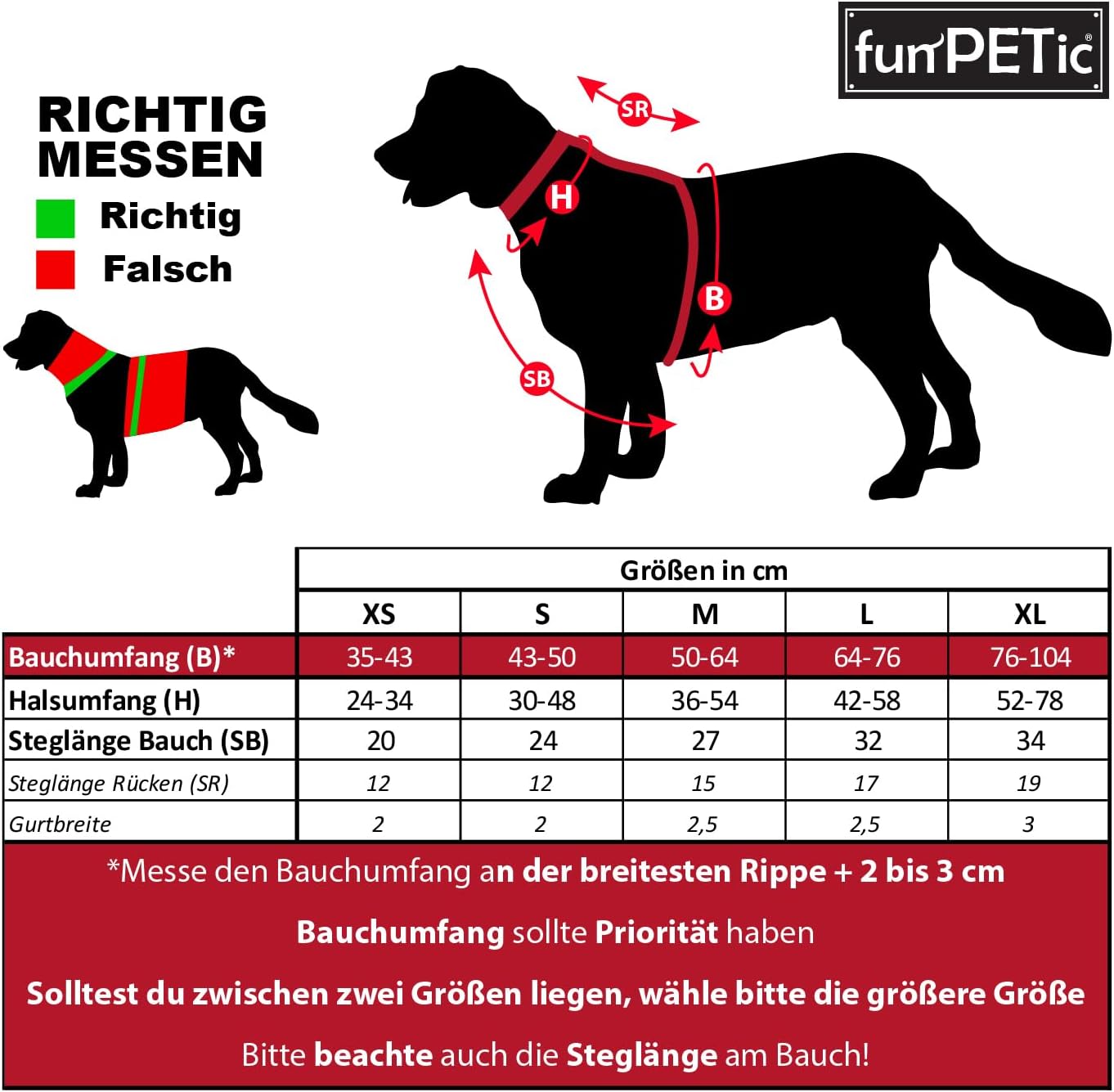 Anti-Zug Hundegeschirr - Essential, Rot S
