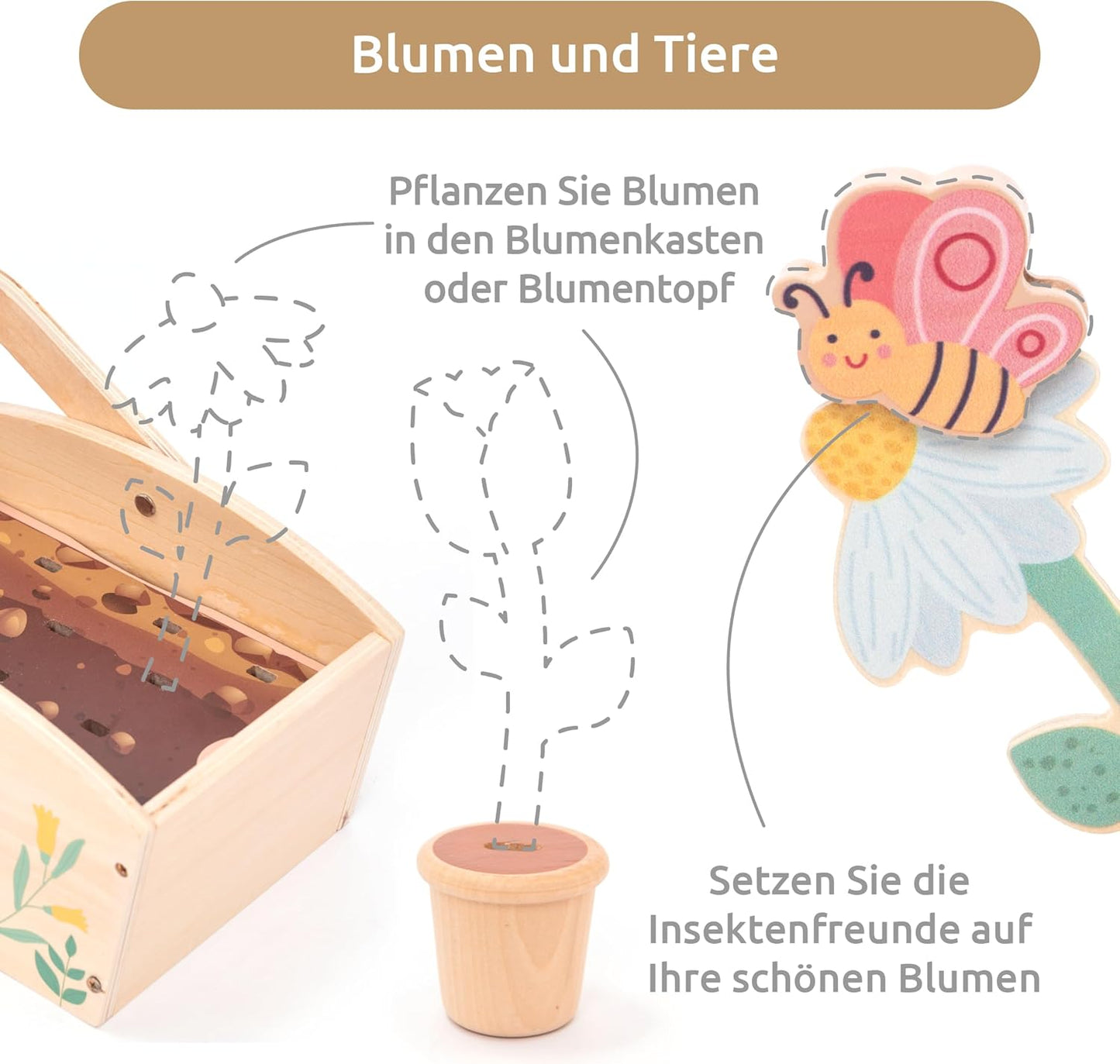 30-teiliges Gartenspielzeug Set für Kinder