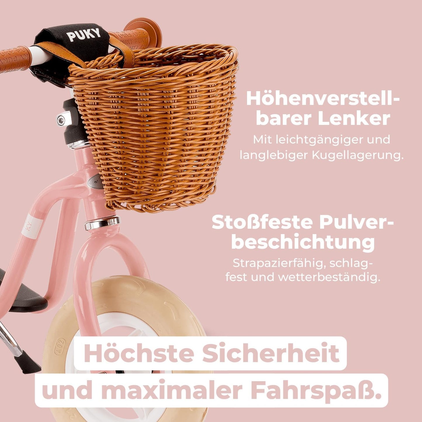 Laufrad LR M Classic für Kinder ab 2 Jahren, Retro-Rosé Einheitsgrösse