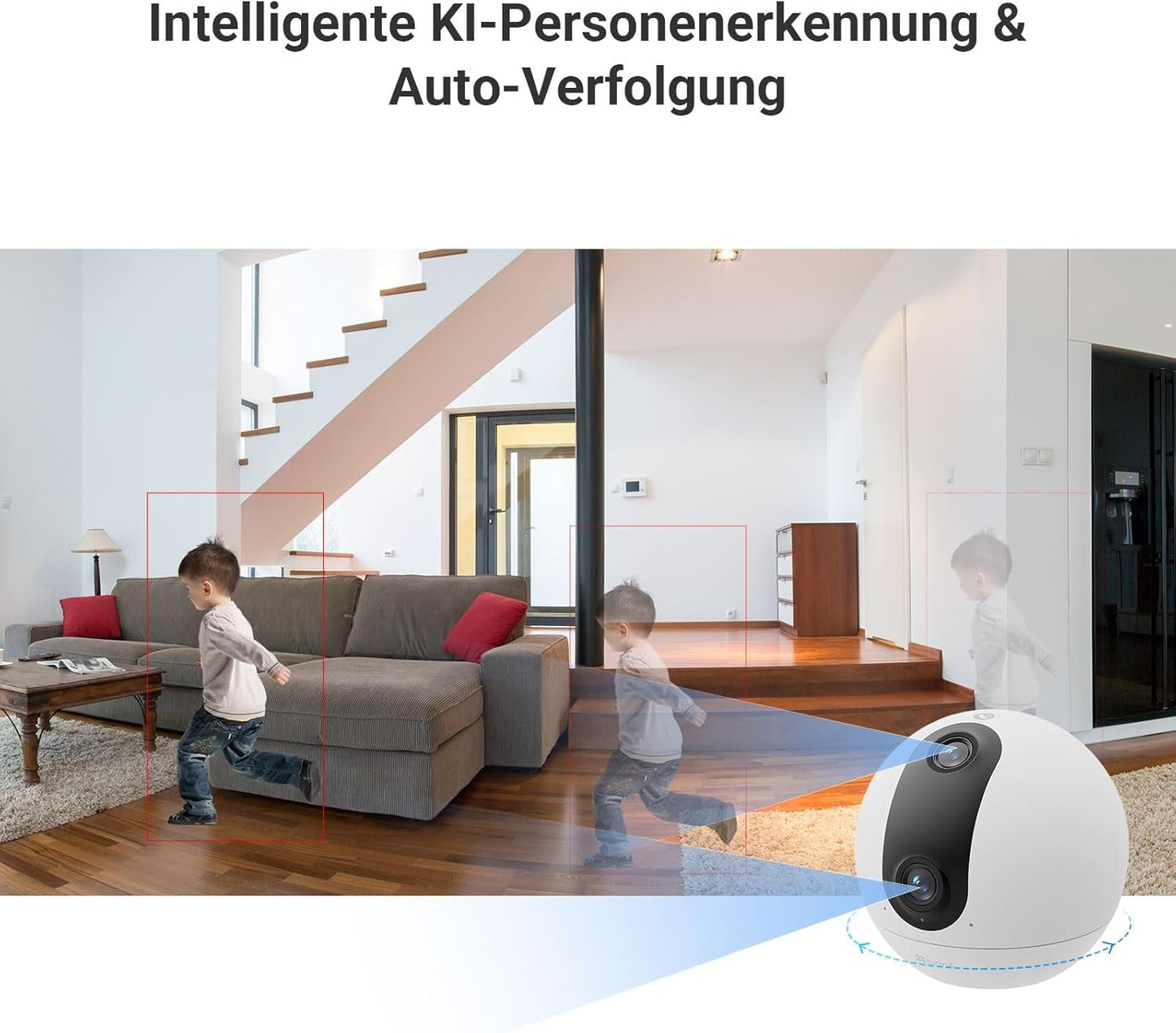 C60p Innenkamera mit 2K+ Dual-Lens und Personenerkennung, Duallens 2K+