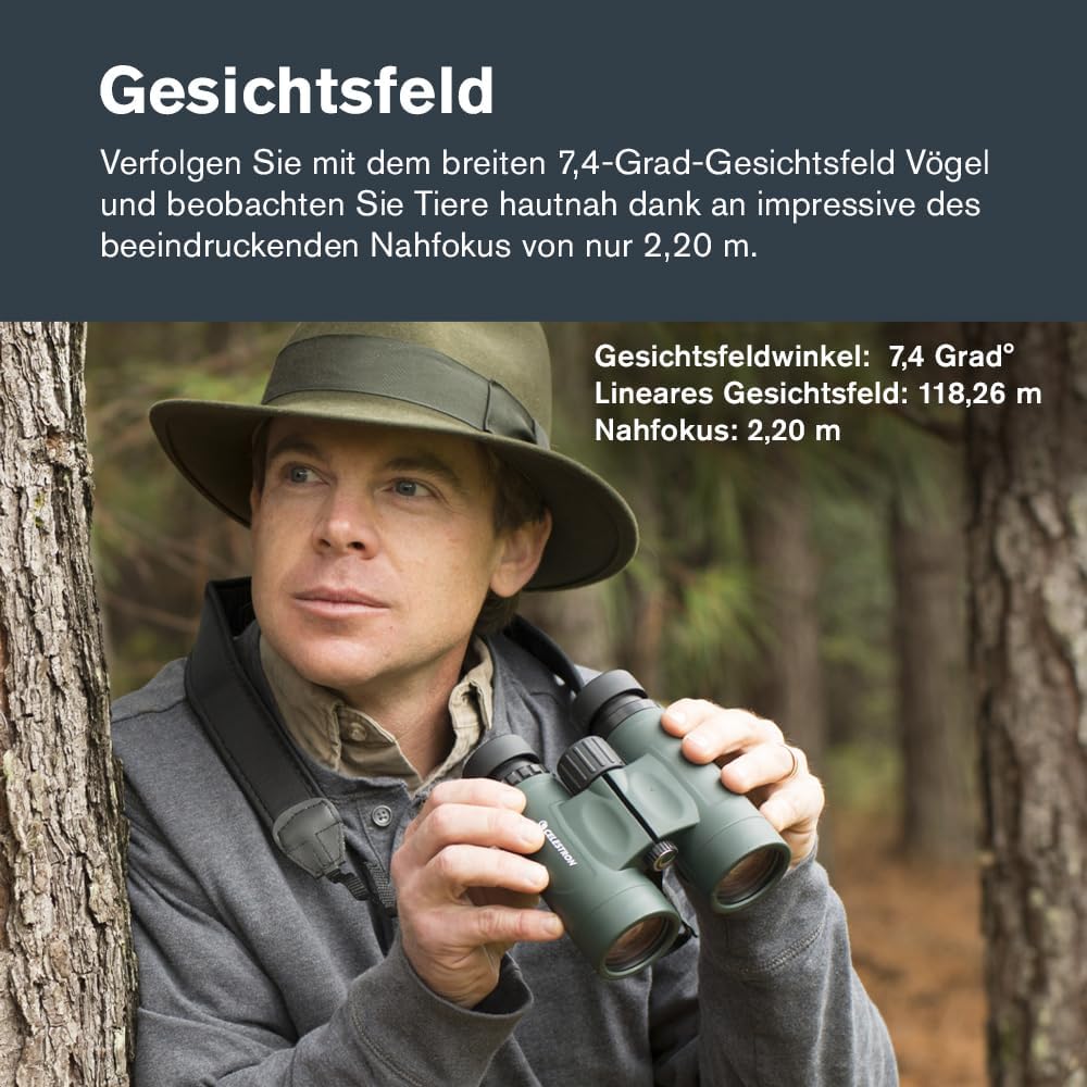 Nature DX 8x42mm Fernglas mit Mehrschichtvergütung, Nature DX 8x42mm BaK-4 Prism
