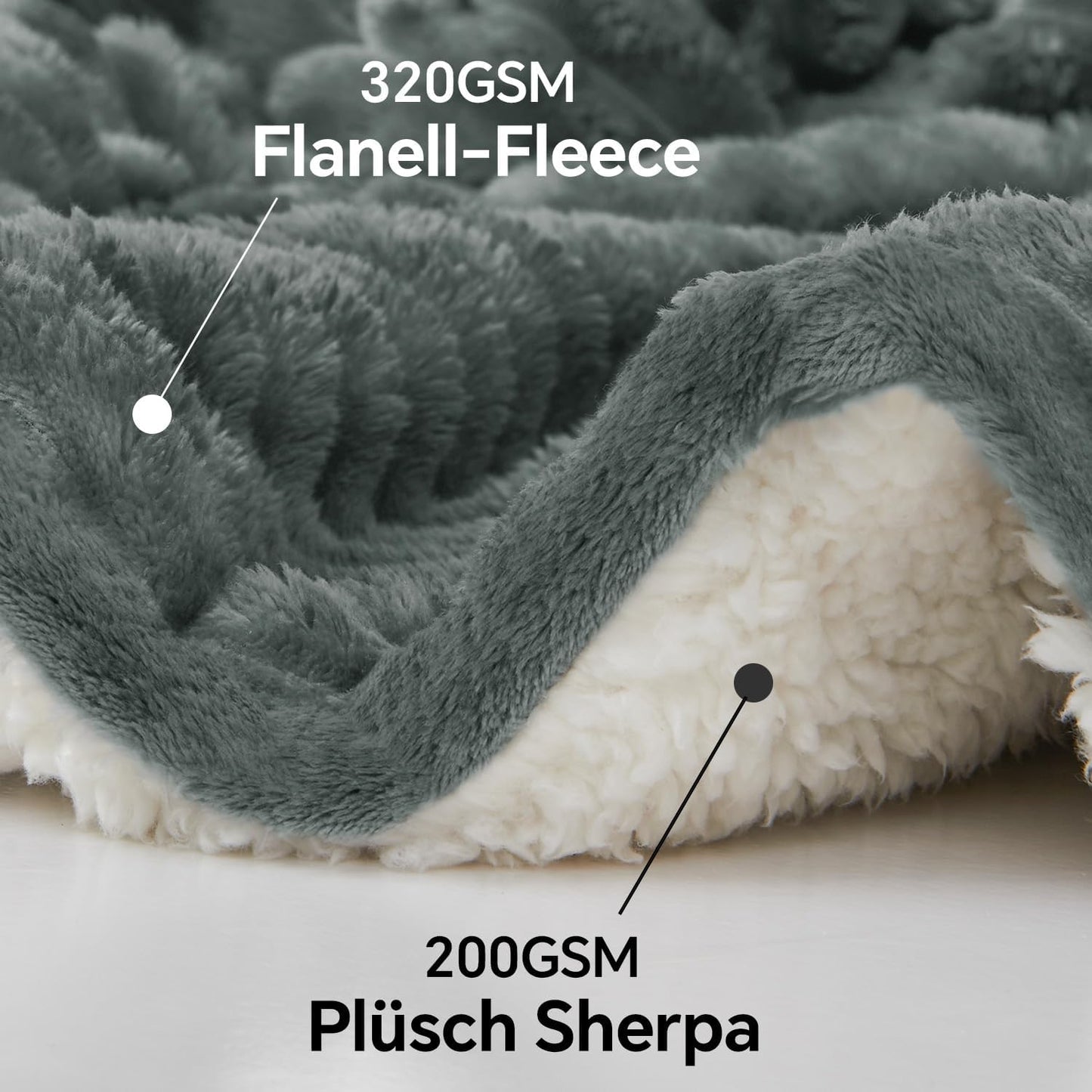 Kuscheldecke, Grau 125 x 150 cm