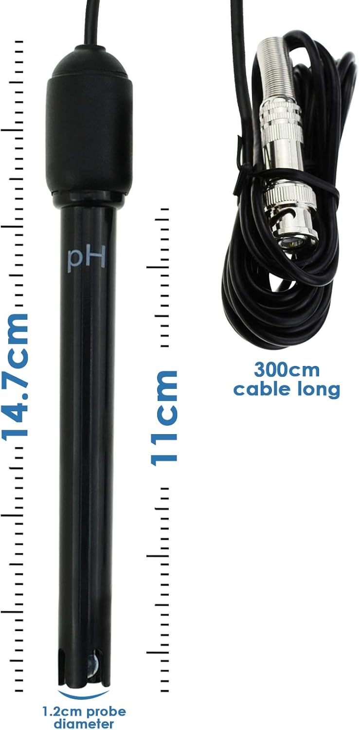 pH-Elektrode mit BNC Kabel, pH BNC Elektrode