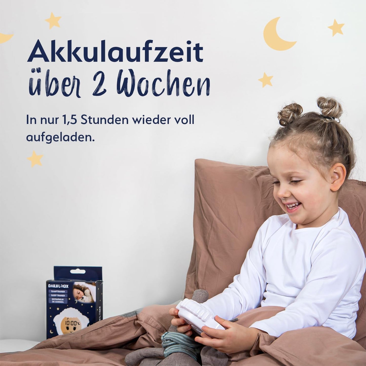 Schlaftrainer Lernwecker für Kinder mit Nachtlicht