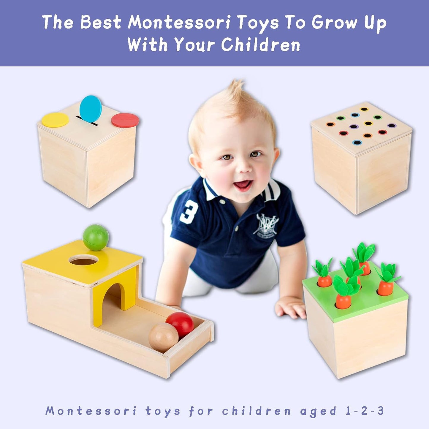 Montessori Spiel-Kit Box, 4-for-1