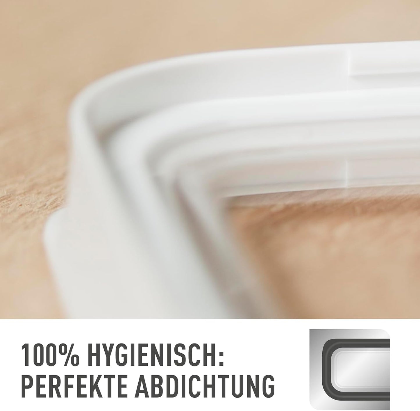 3-teiliges Optima Vorratsdosen-Set, Trockenvorrat 0.45 / 1 / 1.6 L Transparentes