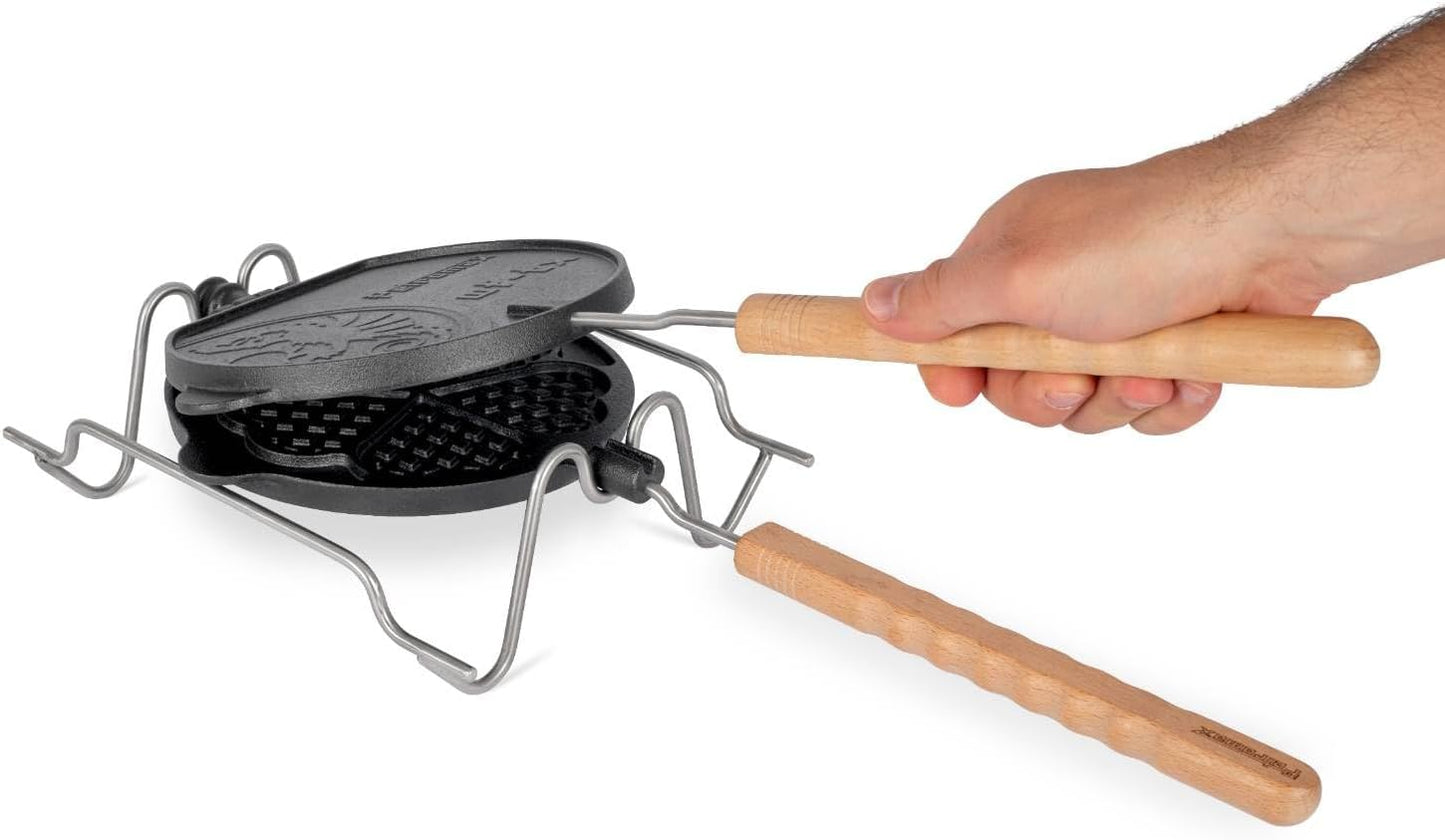 Wende-Waffeleisen für Outdoor-Küche
