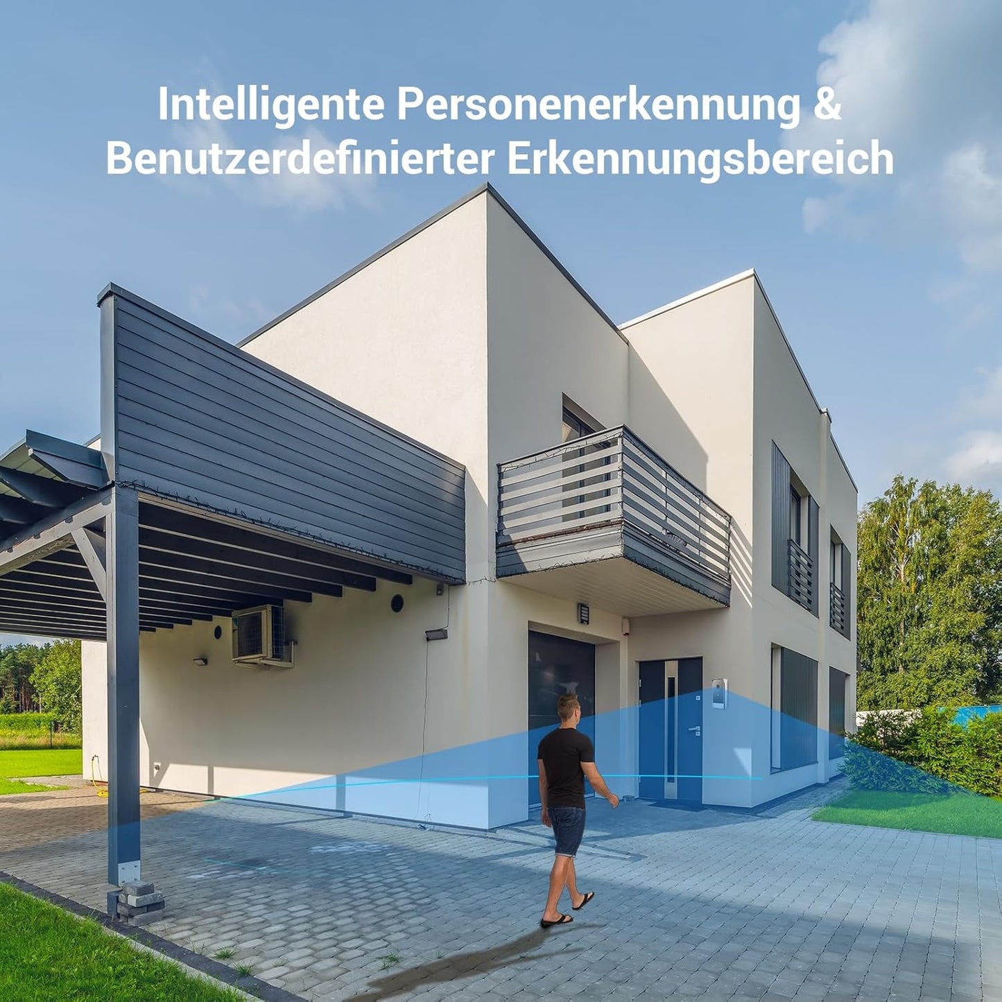 Video-Türsprechanlage mit Kamera und Touchscreen, Türsprechanlage Cp7