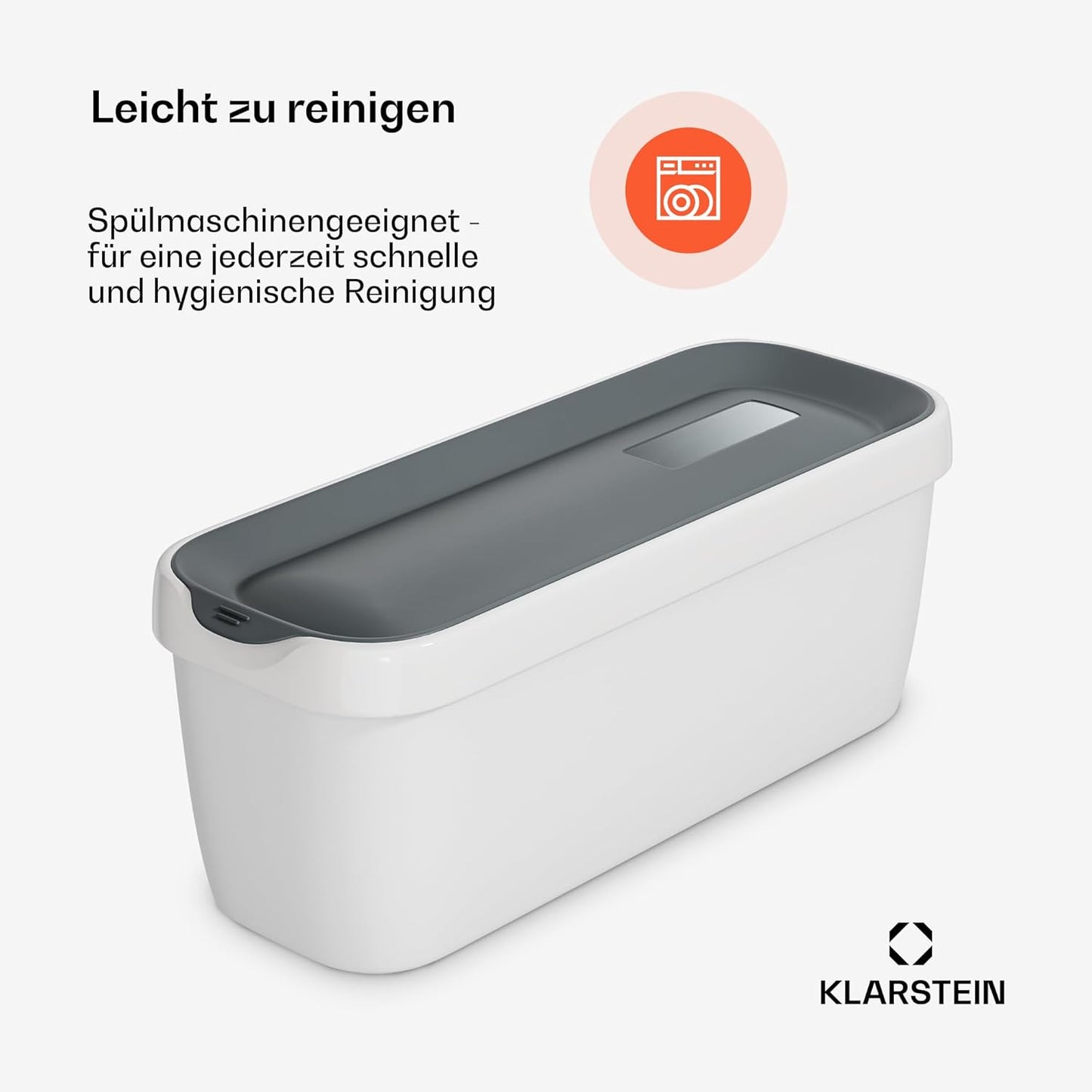 2er-Set Eisbehälter für Speiseeis, 2x1,5L Behälter