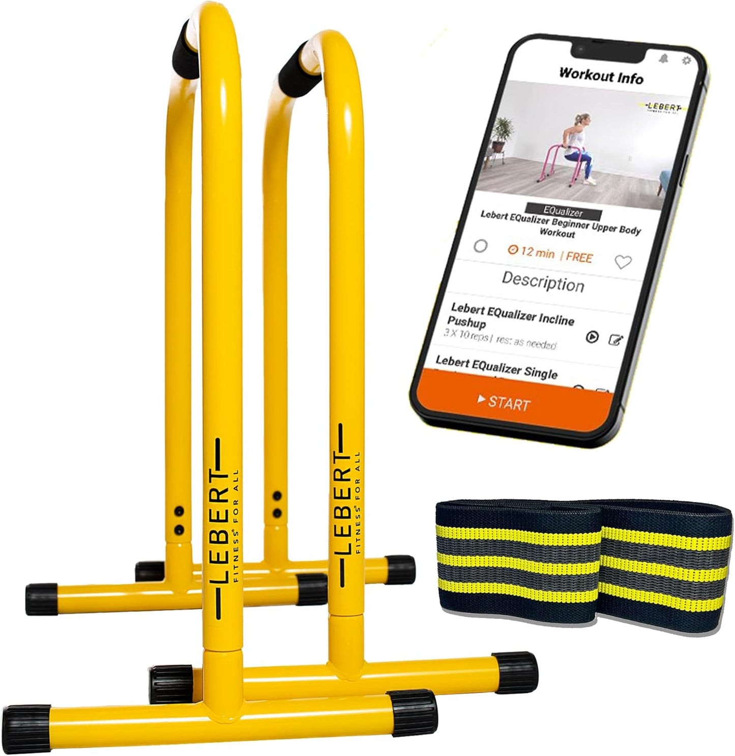 Fitness Equalizer - Gelb, Yellow - L
