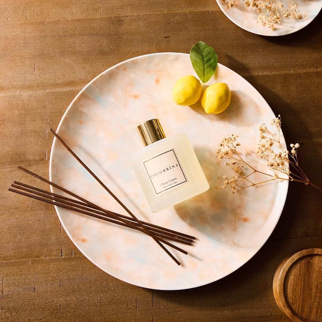2er-Pack Raumduft Reed Diffuser, Clean Linen Raumduft/200ML/2 Stück