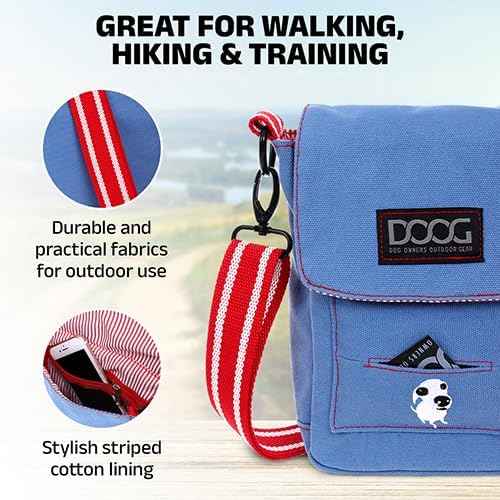 Walkie Umhängetasche für Hundeausflüge, Blau