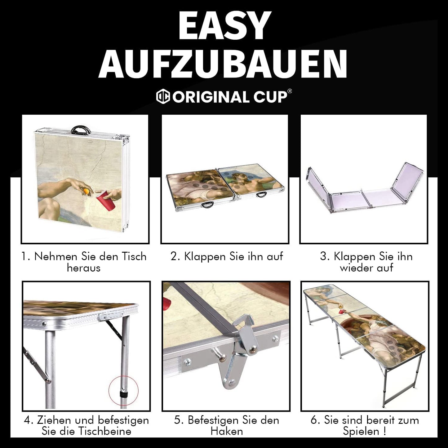 Klappbarer Beer Pong Tisch, Bier-pong Tisch