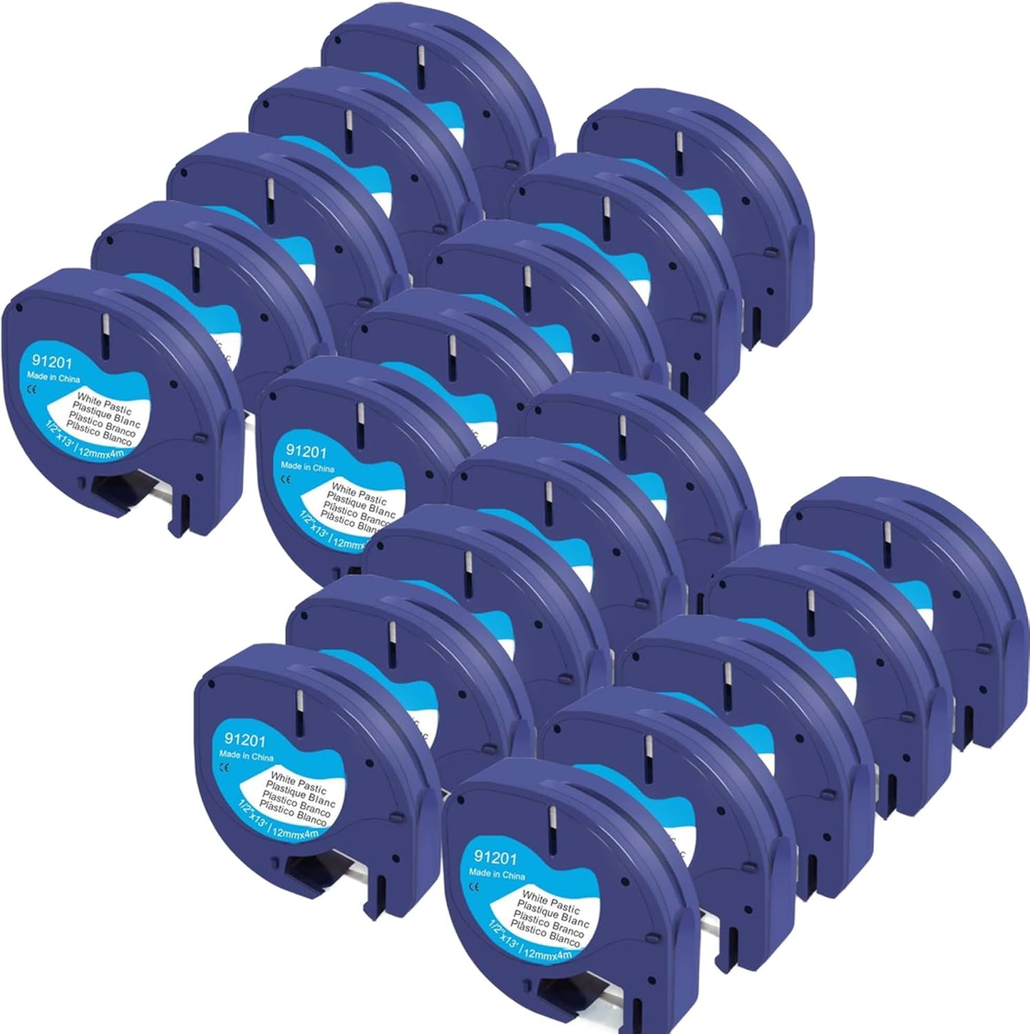 20er Set Letratag Label Tape Ersatz für Dymo Drucker, 20pack