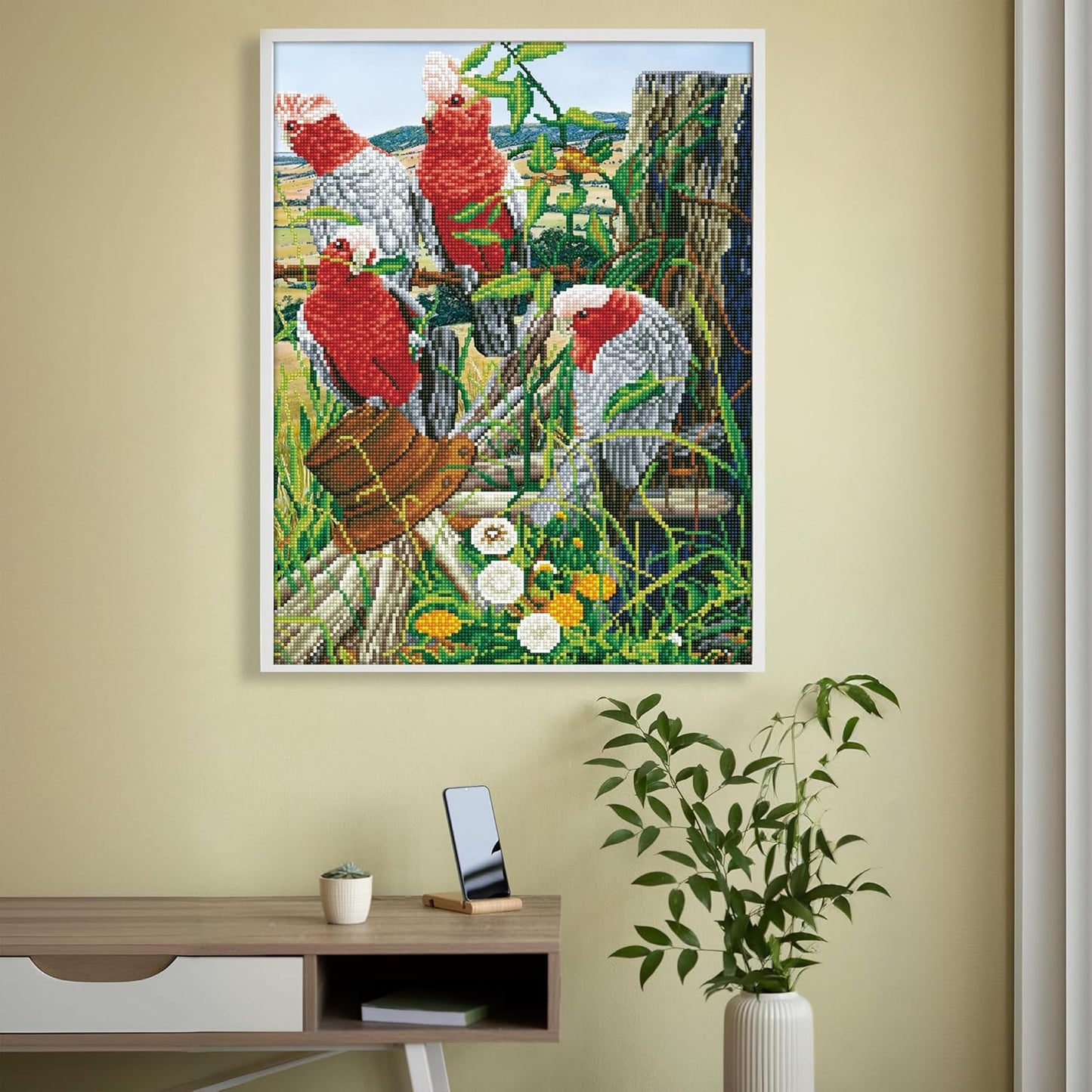 Diamond Painting Galah Quartett, DD12-031, 47 x 57 cm, Galah Quartet
