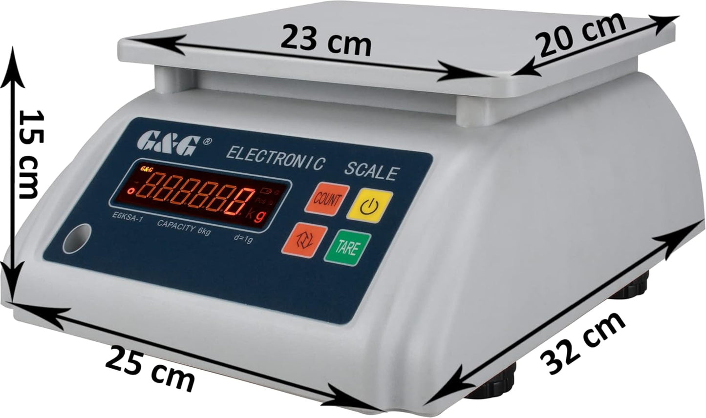 Wasserdichte Präzisionswaage 3kg/0,5g, 3kg/0,5g