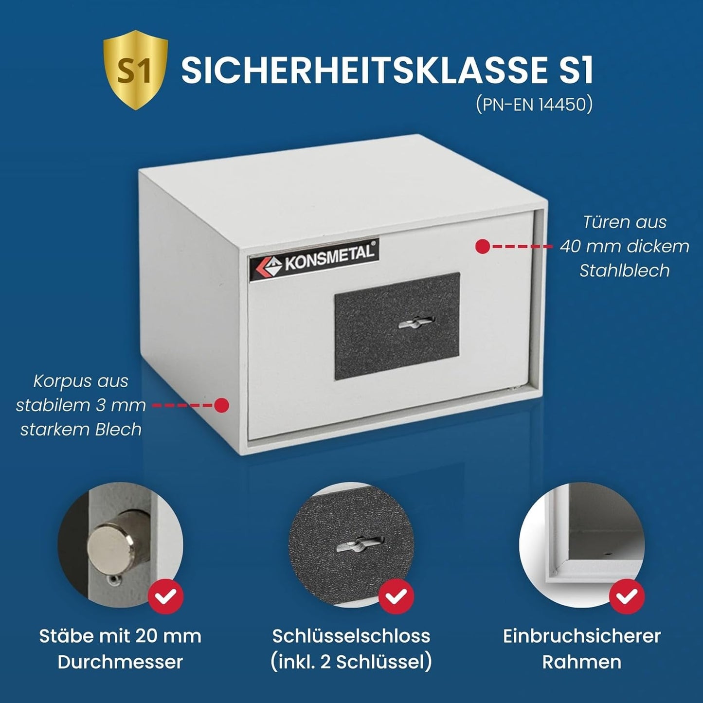 Möbeltresor Kolibri 2.0 S1, 5.6 Liter