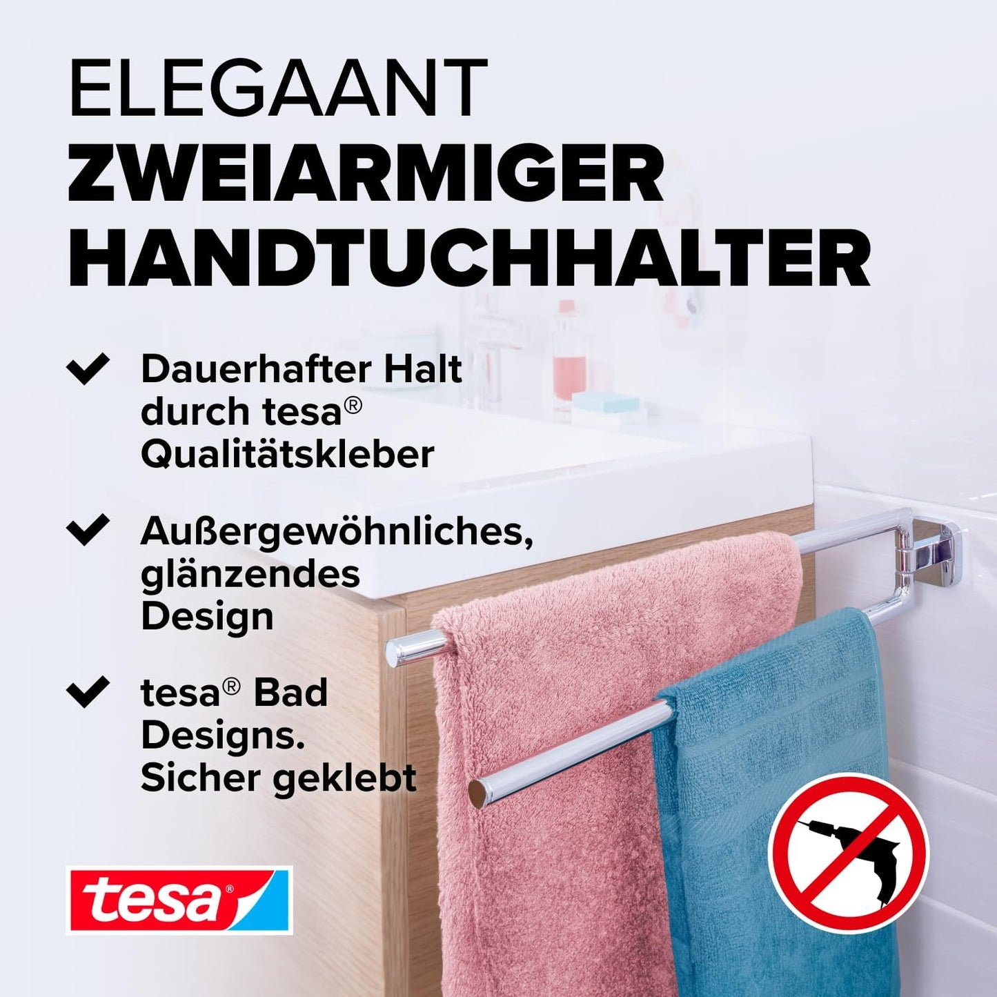ELEGAANT Handtuchhalter zweiarmig, Handtuchhalter (2-armig)
