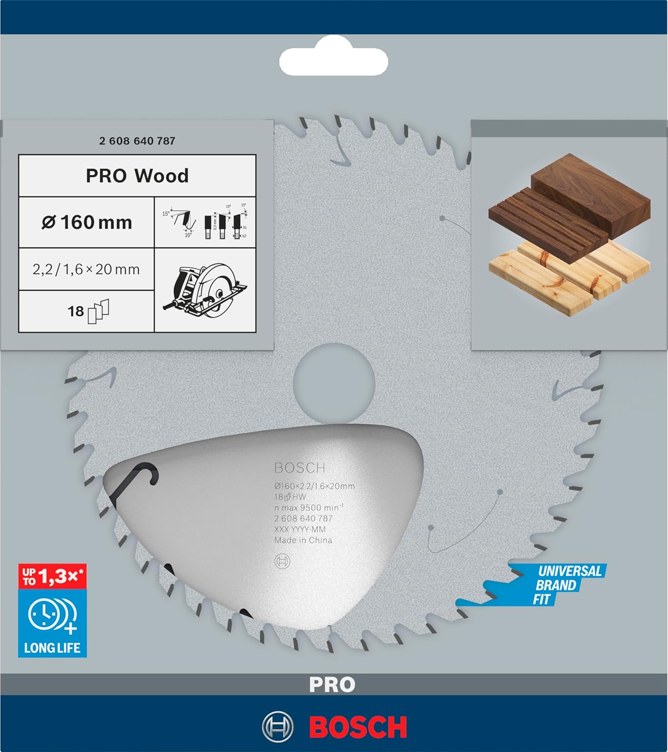 Pro Wood Kreissägeblatt, 160 x 2.2/1.6 x 18 mm 18 Zähne