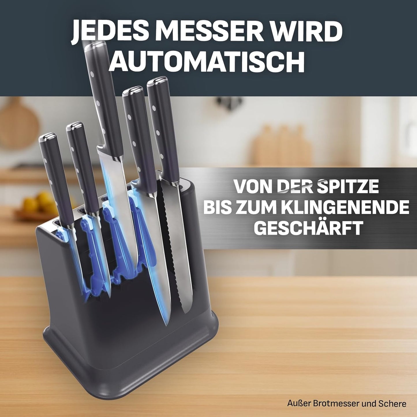 6-teiliges EverSharp Pro Messerblock-Set K297S744