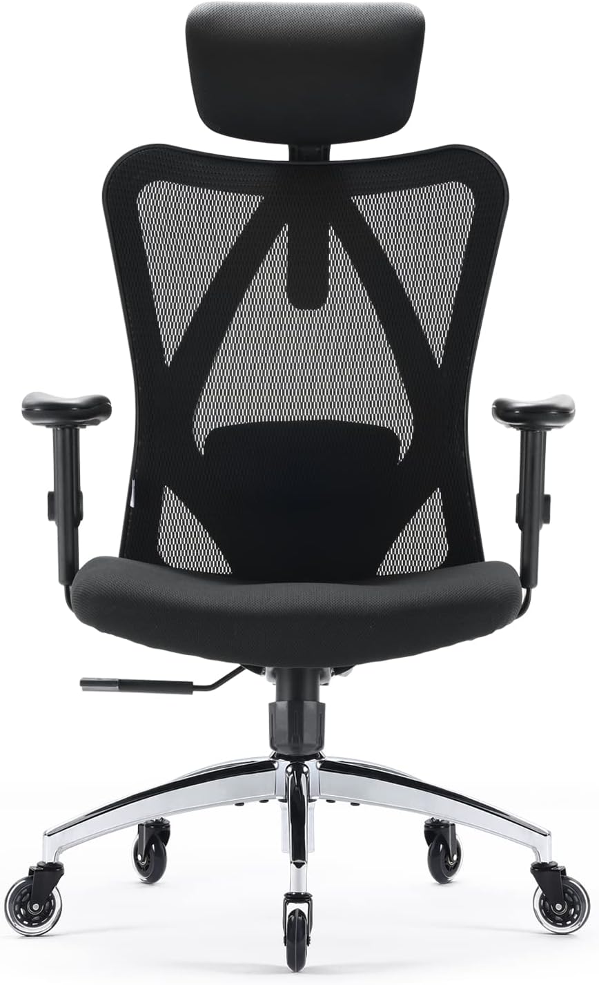 Schreibtischstuhl M18, Schwarz, Upgrade Eisrad