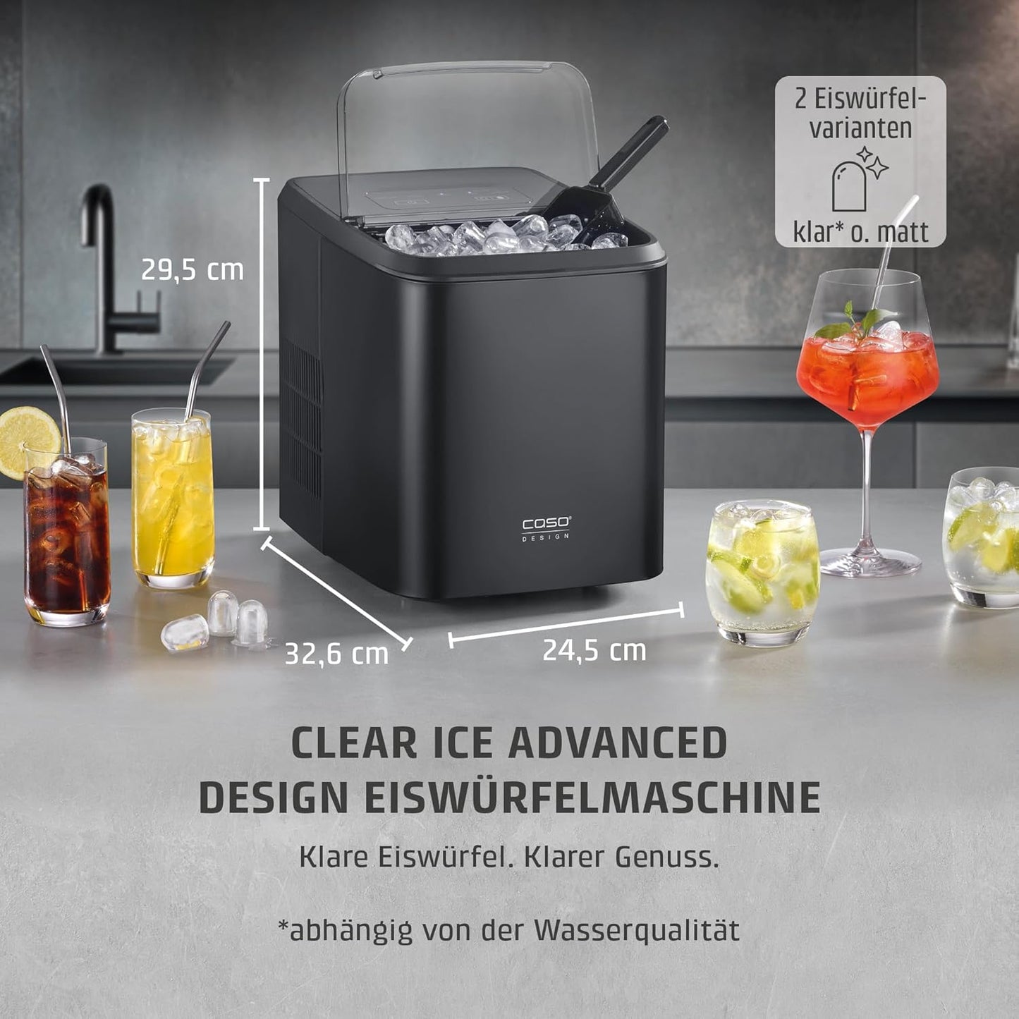 Clear Ice Advanced Eiswürfelmaschine