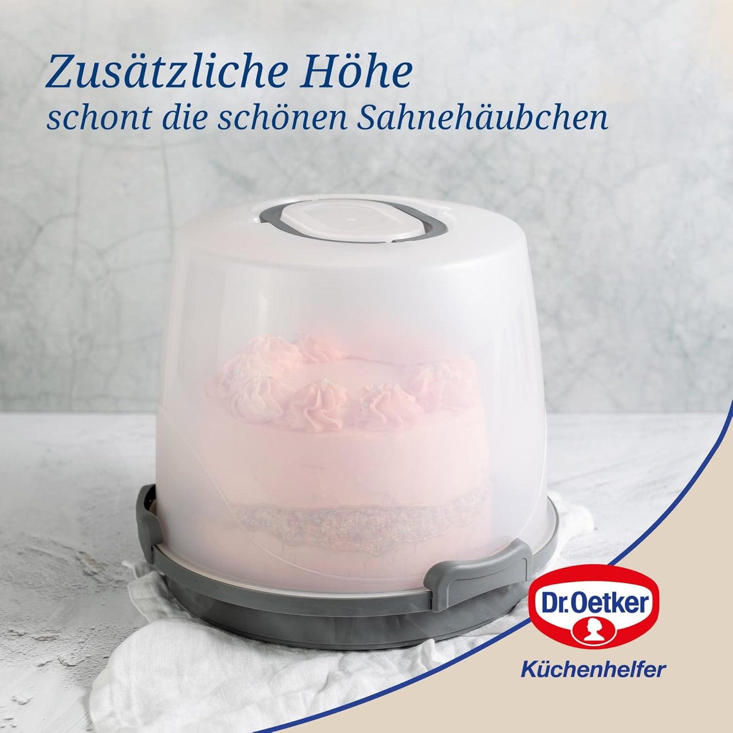 Tortentransportbox mit Einlegeboden, Transportbox Hoch