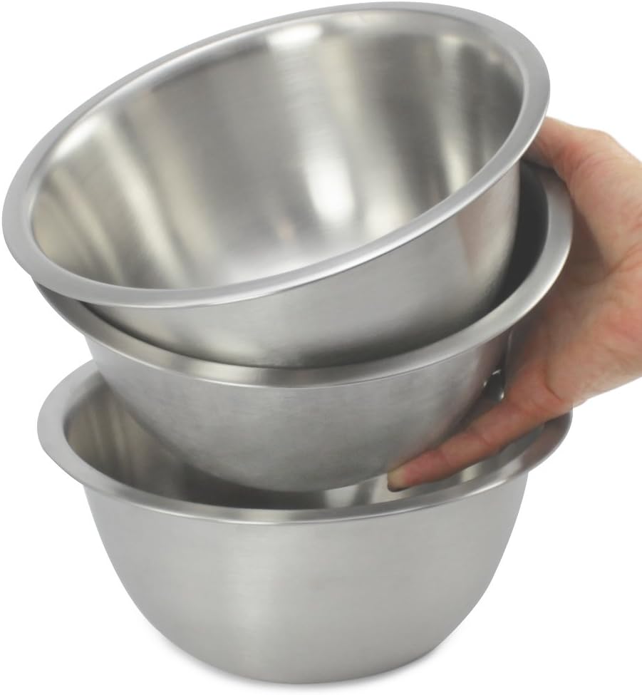 Edelstahl-Schüsselset, 03 Stück - Ø 20cm
