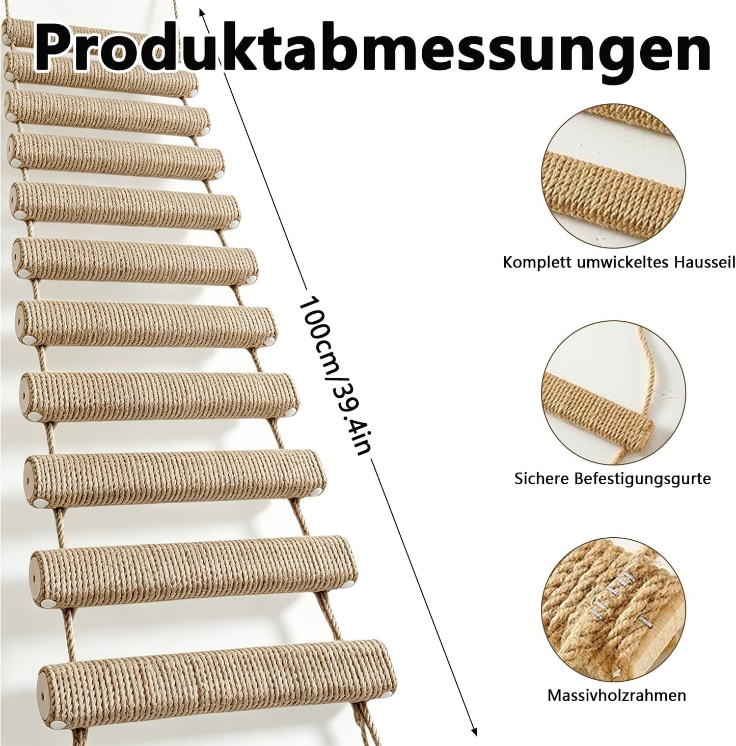2-in-1 Kletterleiter & Katzentreppe