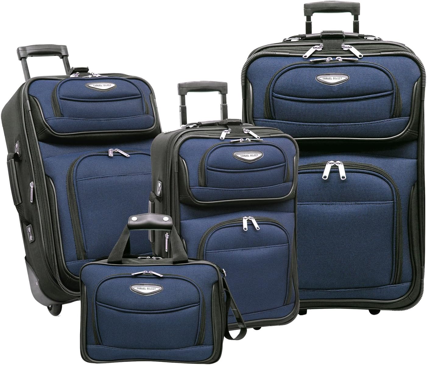 Koffer-Set Amsterdam, 8-Piece Set (15/21/25/29/Packing Cubes), Marineblau
