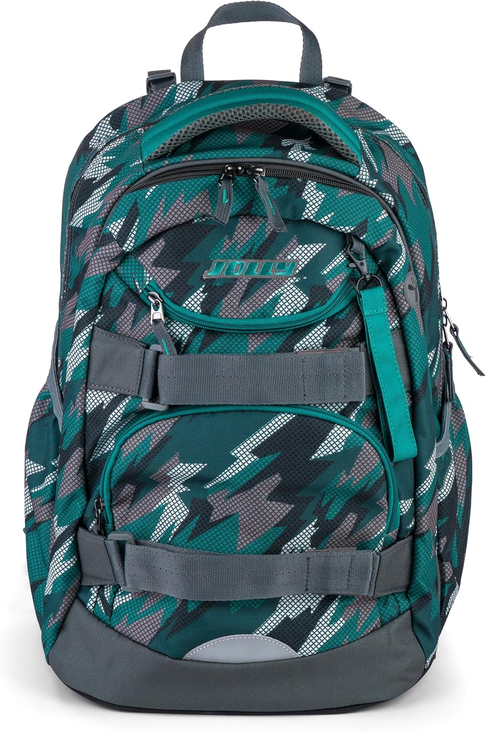 Rucksack-Set, Grau/Grün
