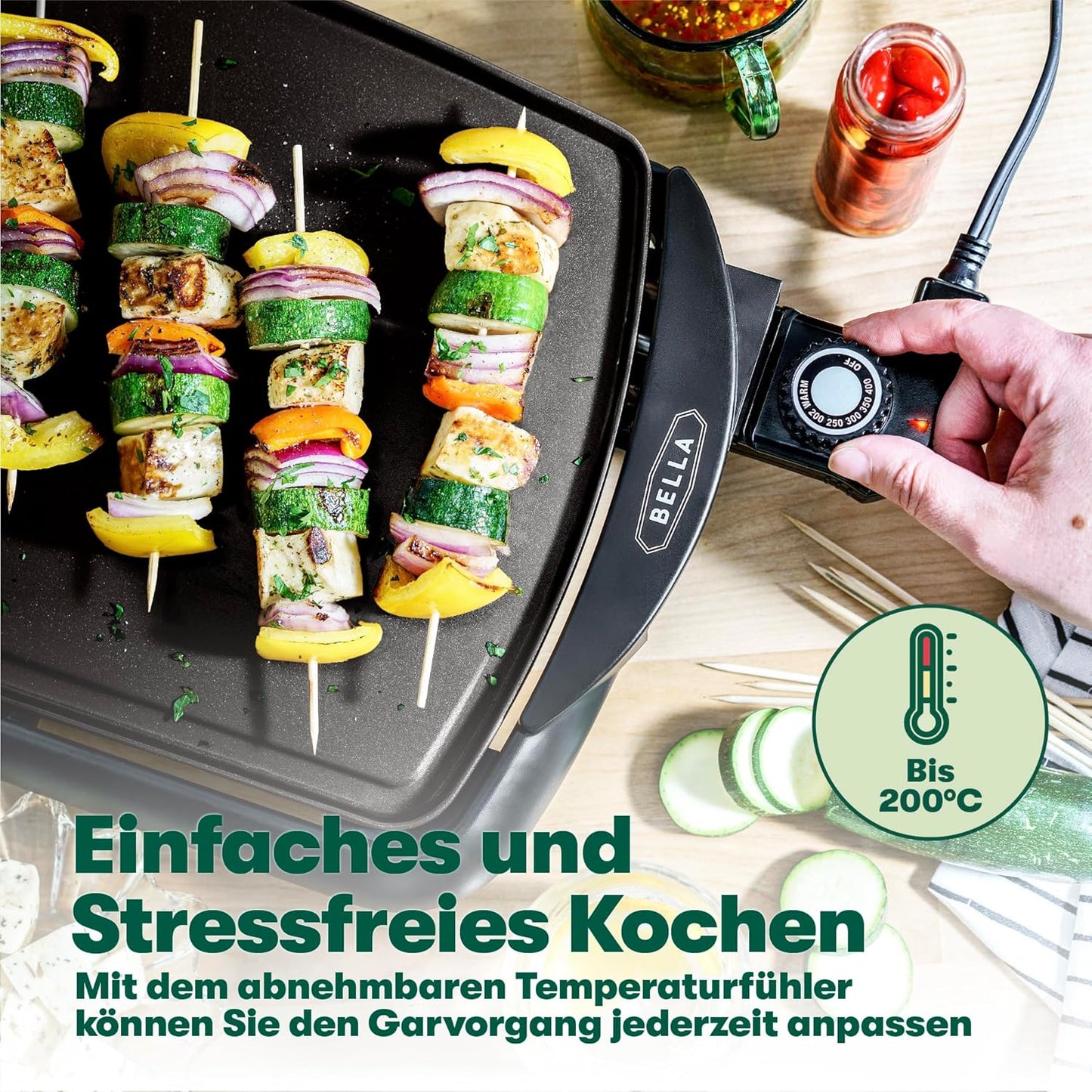 Elektro-Keramik-Titan-Grillplatte