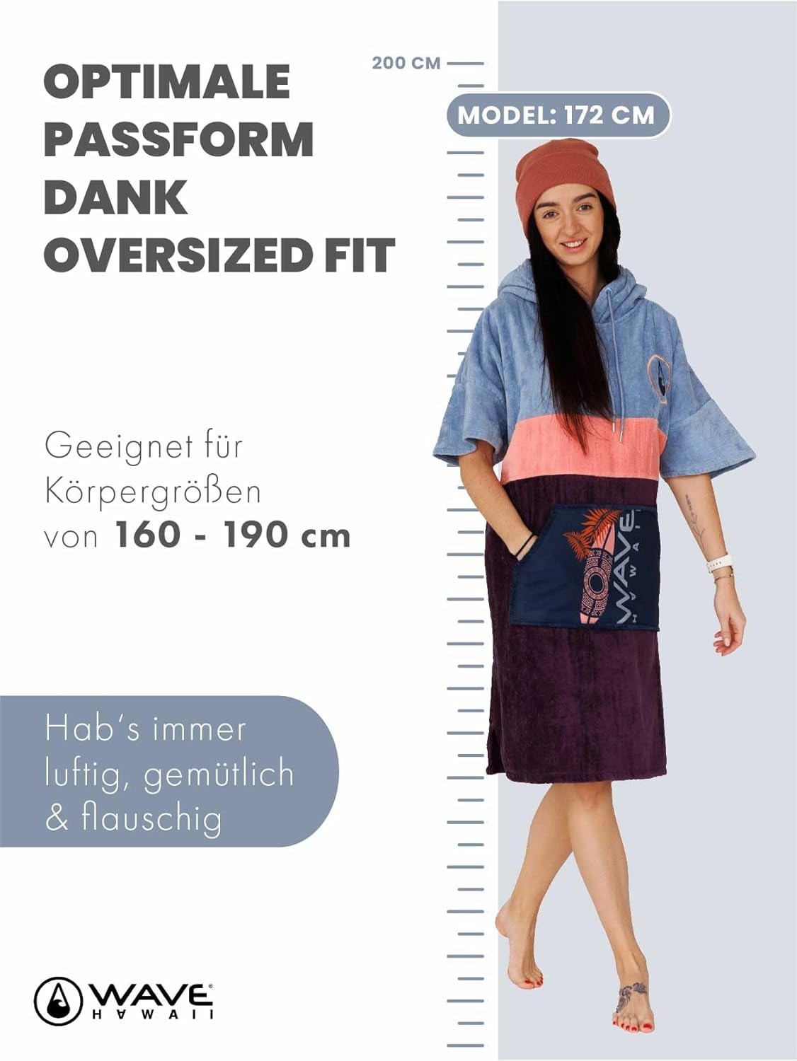 Surfponcho, Kiholo