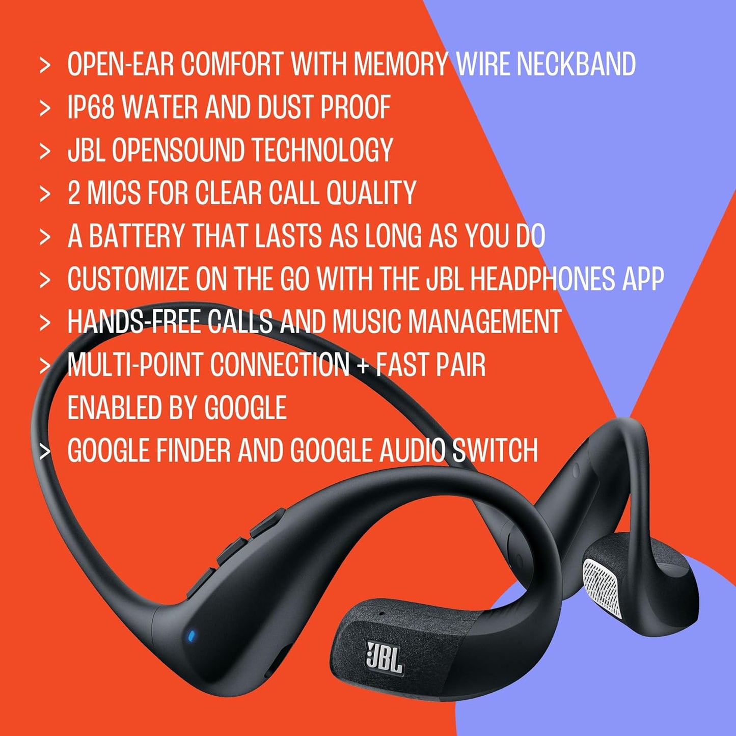 Endurance Pace Open-Ear Sport-Kopfhörer, Black / Gray