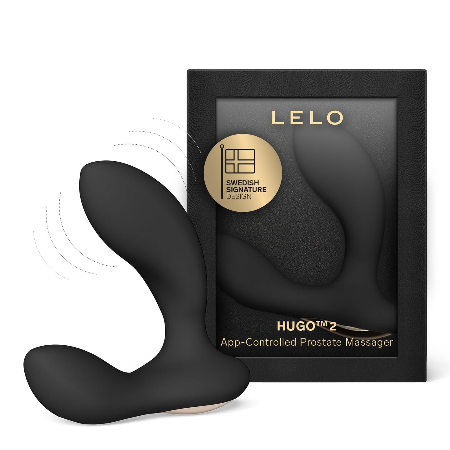 Hugo 2 Prostata Vibrator mit App und 10 Modi, Black