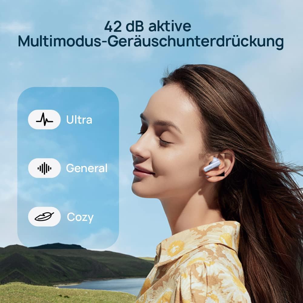 TWS-Kopfhörer mit Geräuschunterdrückung, Insel Blau FreeBuds 5i