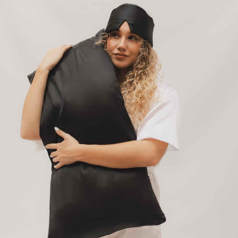 Seidenschlafmaske, Schwarz