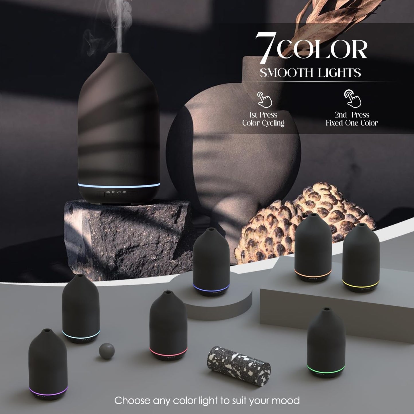 Aroma Diffusor mit Timerfunktion, Schwarz