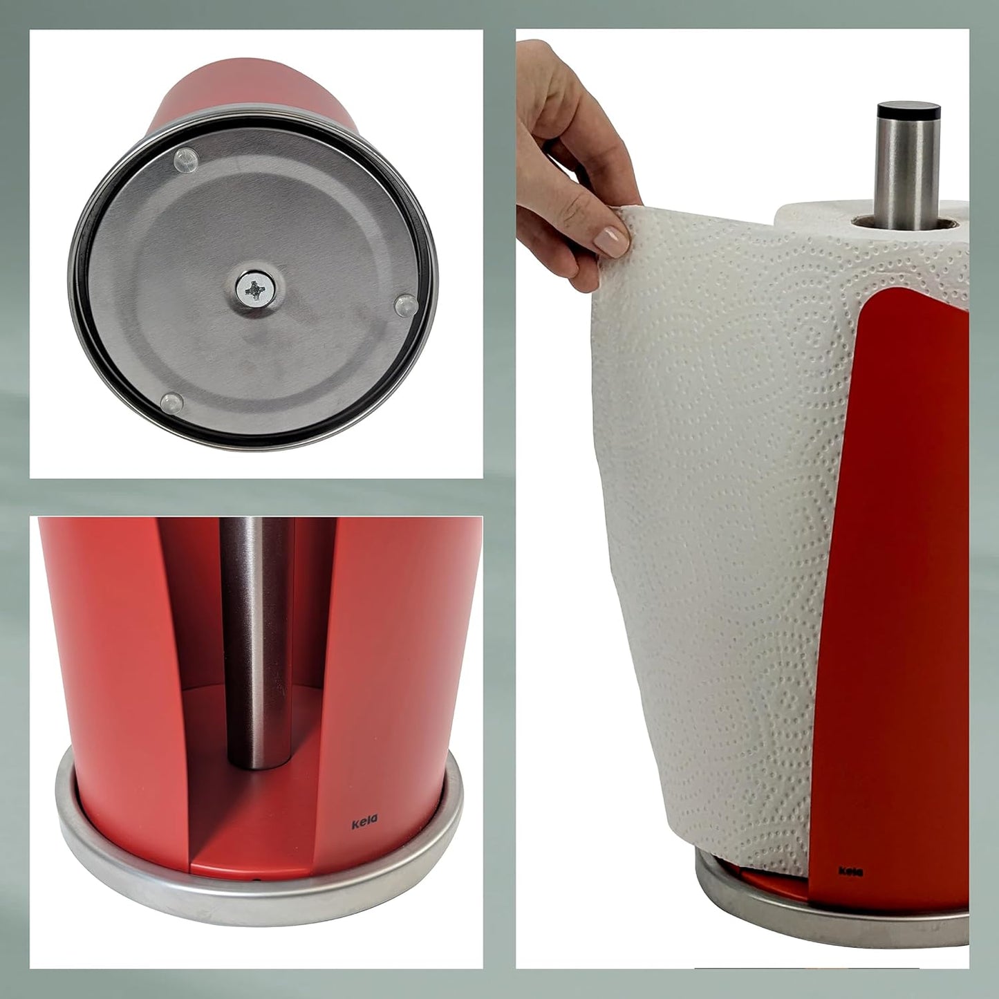 Küchenrollenhalter Stella, Rot