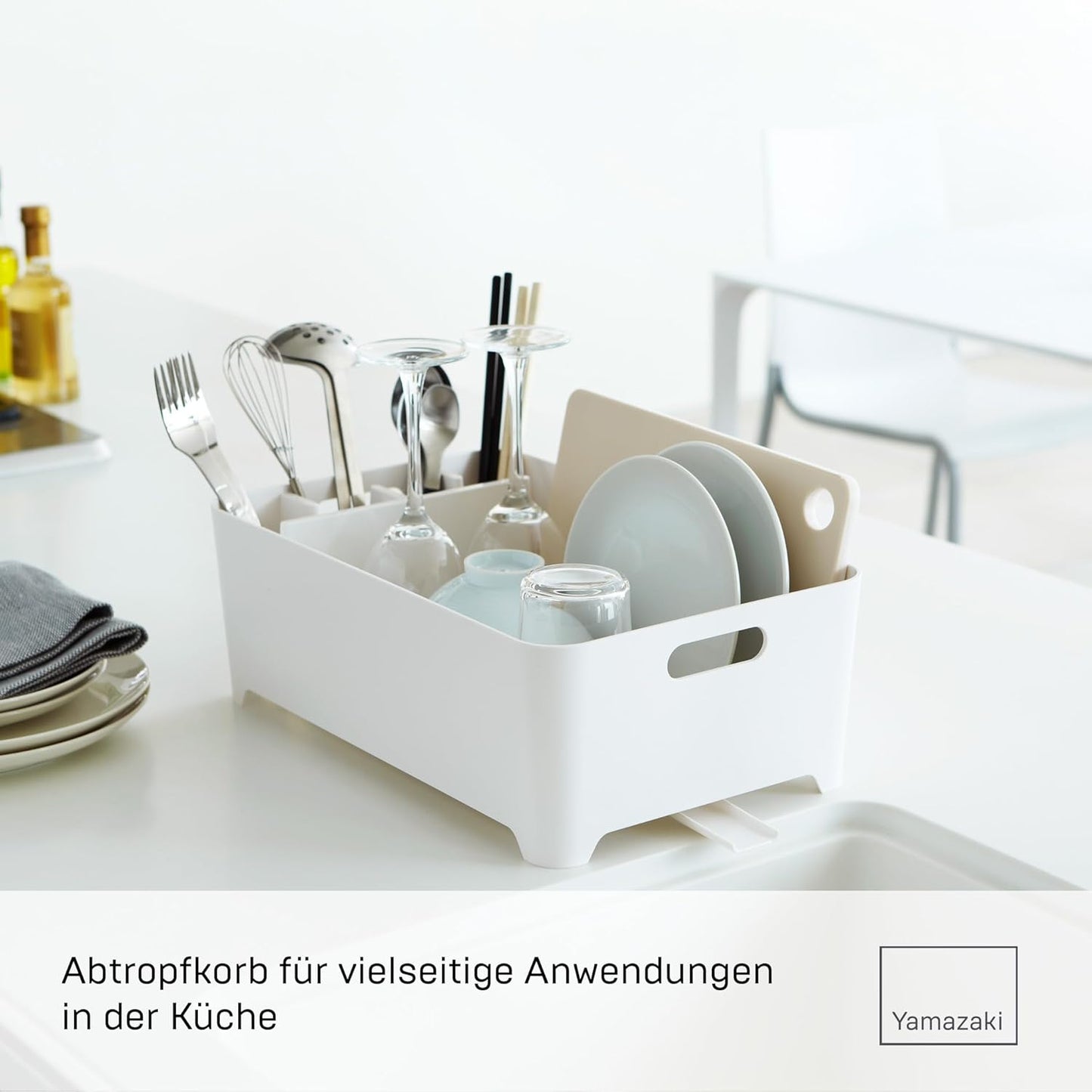 Tower Abtropfgestell, minimalistisches Design, Weiss