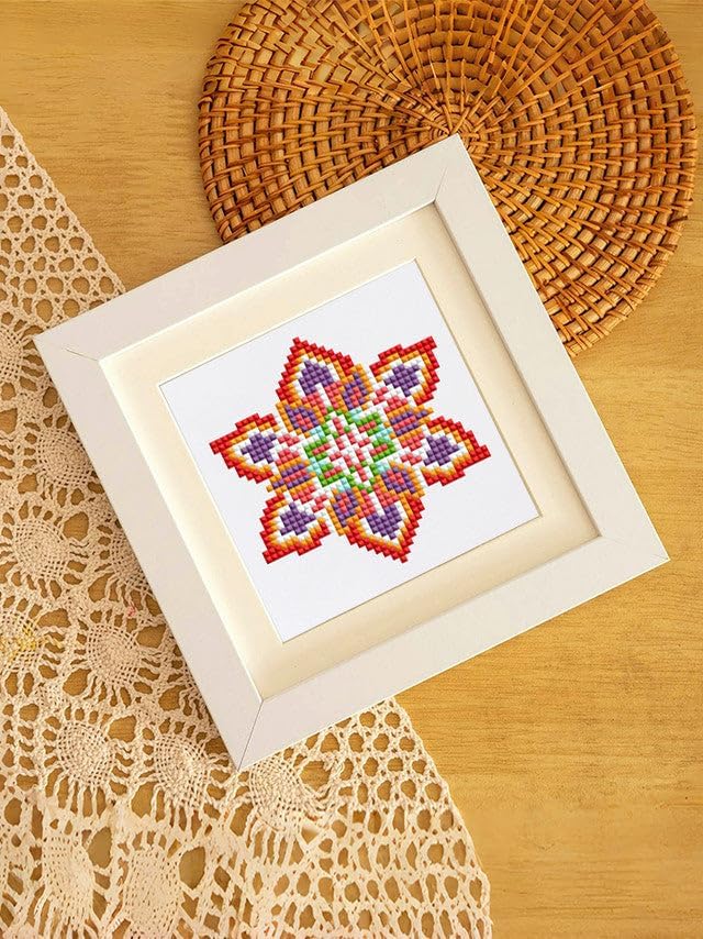Mini Serie Diamond Painting Set mit 12 Stück, Mandalas PROBLEMYOUMUSTCHECK