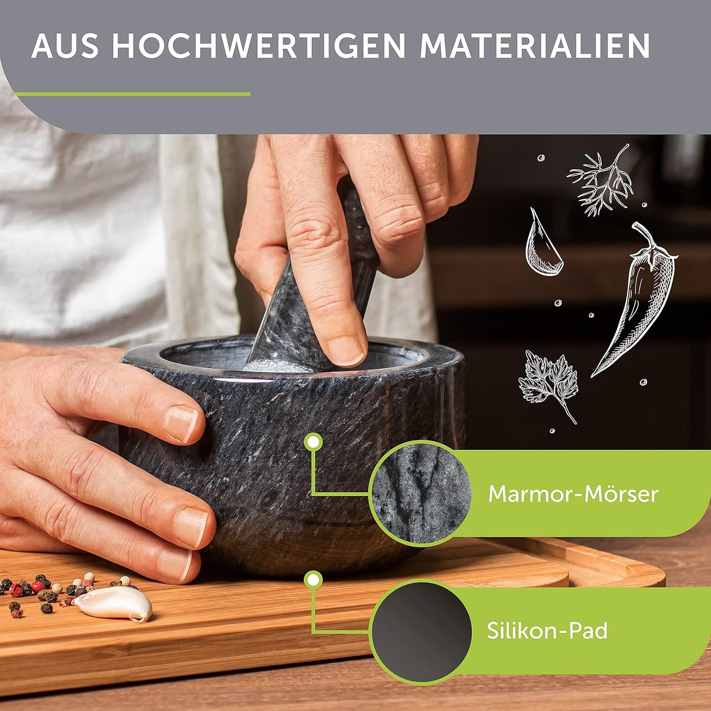 Gewürzmörser Set