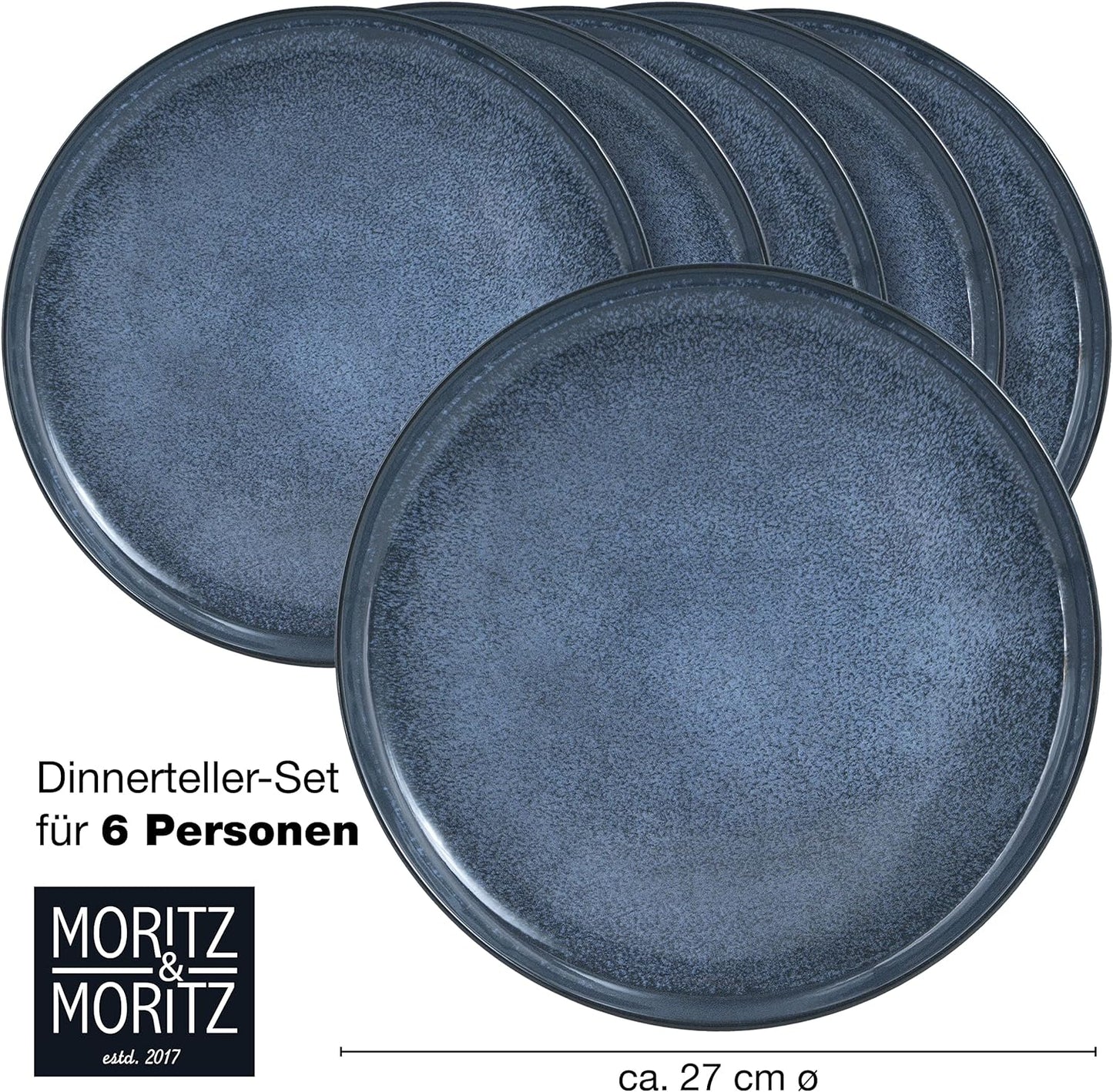 VIDA Dinner Teller Set, 6x Grosse Teller