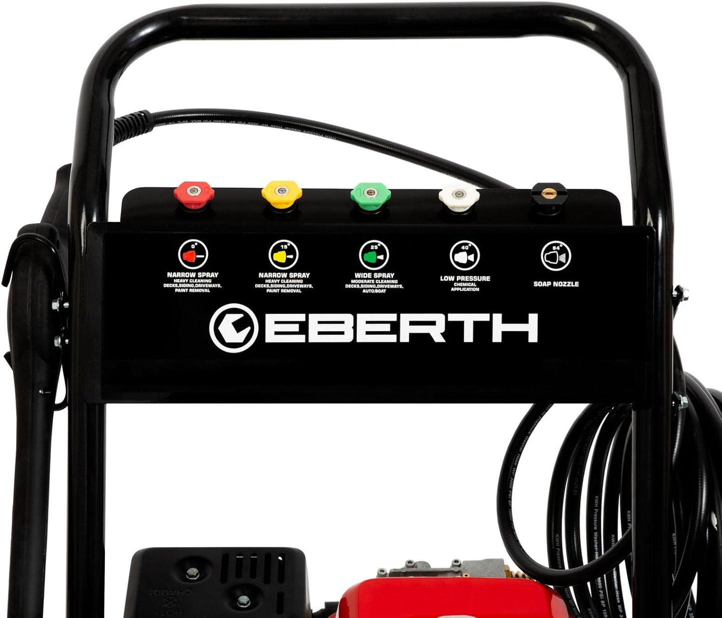 Benzin-Hochdruckreiniger 210 Bar, 5 Düsen, Selbstansaugend, 210 bar (1000L/h)