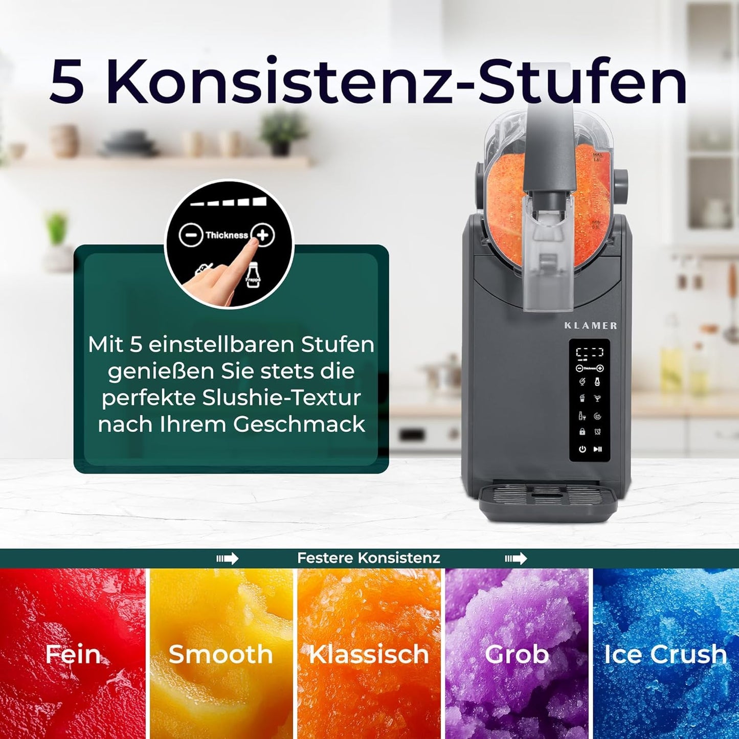 Slush Maschine, 2L Grau